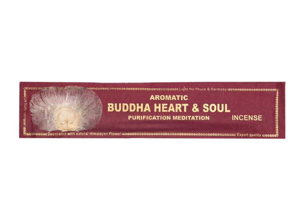 Бамбуковое благовоние Сердце и душа Будды (очищающая медитация) с гербарием от компании Интернет-магазин "Арьяварта" - фото 1