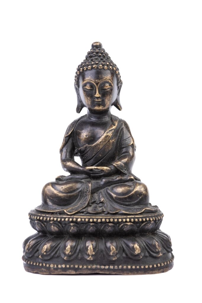 Бронзовая статуя Будда Амитабха 16 см от компании Интернет-магазин "Арьяварта" - фото 1