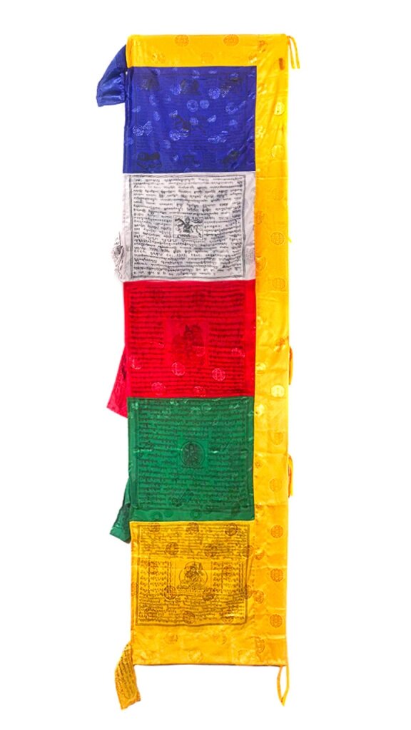 Флаг-лунгта на шест (вертикальный) шелковый 60х240 см от компании Интернет-магазин "Арьяварта" - фото 1