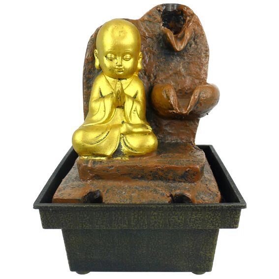 Фонтан "Монах в медитации" 16 см от компании Интернет-магазин "Арьяварта" - фото 1