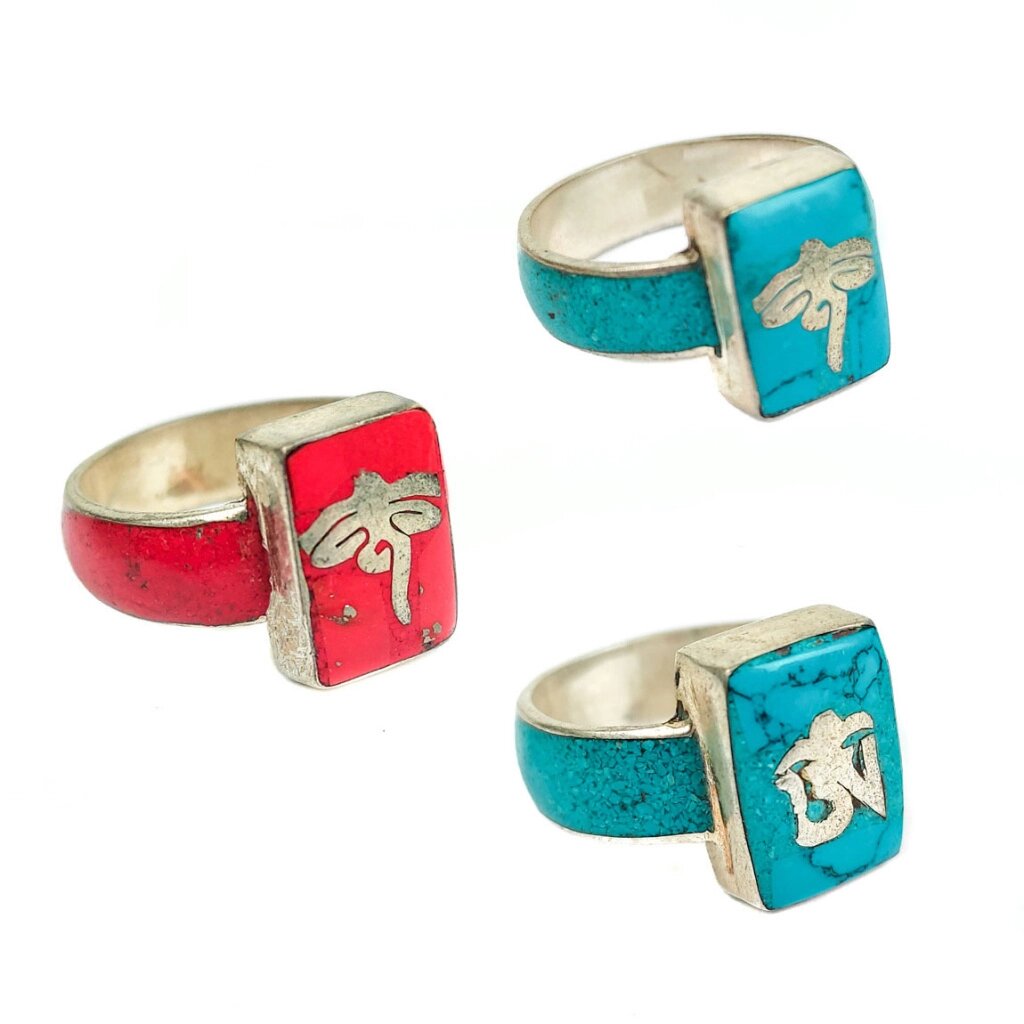 Кольцо-перстень с символами и с каменными вставками от компании Интернет-магазин "Арьяварта" - фото 1