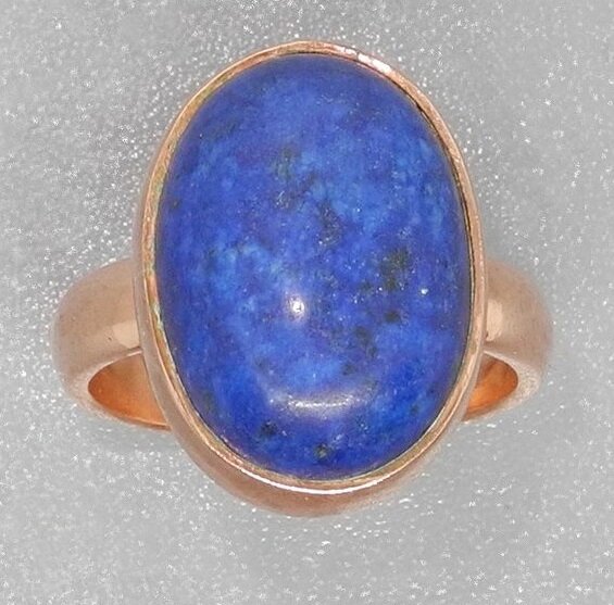 Медное кольцо с натуральным лазуритом от компании Интернет-магазин "Арьяварта" - фото 1