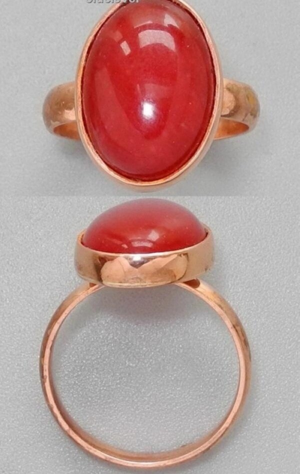 Медное кольцо с турмалином от компании Интернет-магазин "Арьяварта" - фото 1