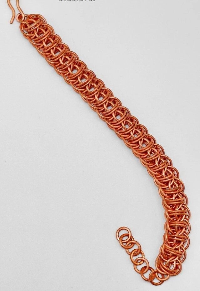 Медный браслет, плетение Огеннный Дракон от компании Интернет-магазин "Арьяварта" - фото 1