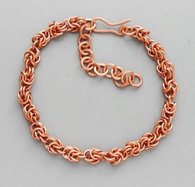 Медный браслет, плетение Орешек ##от компании## Интернет-магазин "Арьяварта" - ##фото## 1