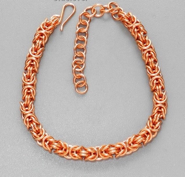 Медный плетеный браслет Византия от компании Интернет-магазин "Арьяварта" - фото 1