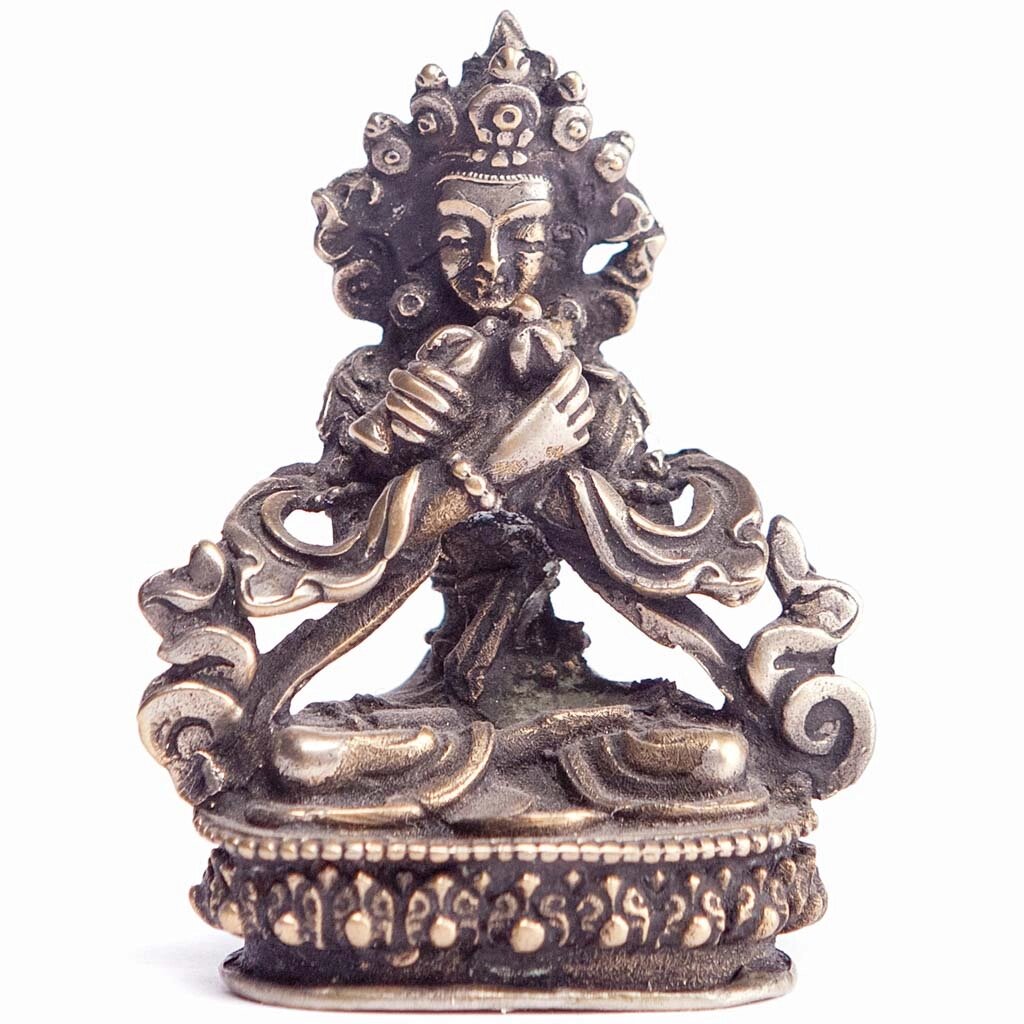 Металлическая статуя Ваджрадхара (Дорже Чанг) 5 см от компании Интернет-магазин "Арьяварта" - фото 1