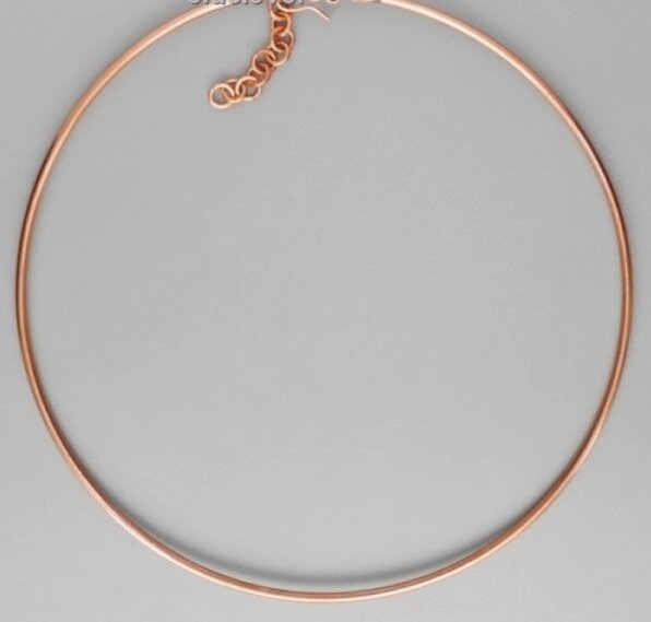 Очелье-обруч, прямое с цепкой, медь (D 50-55 см) от компании Интернет-магазин "Арьяварта" - фото 1