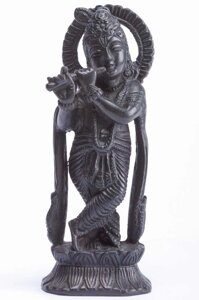 Сувенир из керамики Кришна с флейтой 16 см