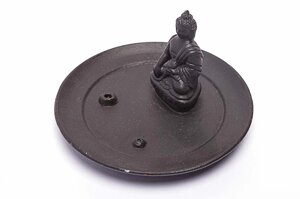 Подставка для благовоний из керамики Будда диаметр 13-14 см