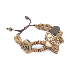 Тибетский браслет раздвижной Ромб с символом