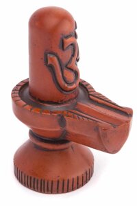 Сувенир из керамики Шивалингам с символом 13 см