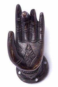 Восточная дверная ручка Рука Будды ( правая и левая) 10-11 см