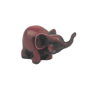 Сувенир из керамики Слоненок с поднятым хоботом 4,5 см