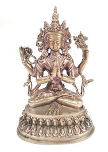 Бронзовая статуя Авалокитешвара 10 см