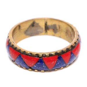 Тибетское кольцо с каменными вставками