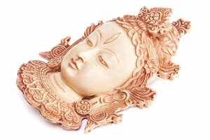 Сувенир из керамики маска Белая Тара 18 см