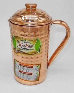 Медный кувшин, ковка, 1100 мл