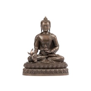 Статуя из медного сплава Будда Медицины 10 см (Восточный Тибет)