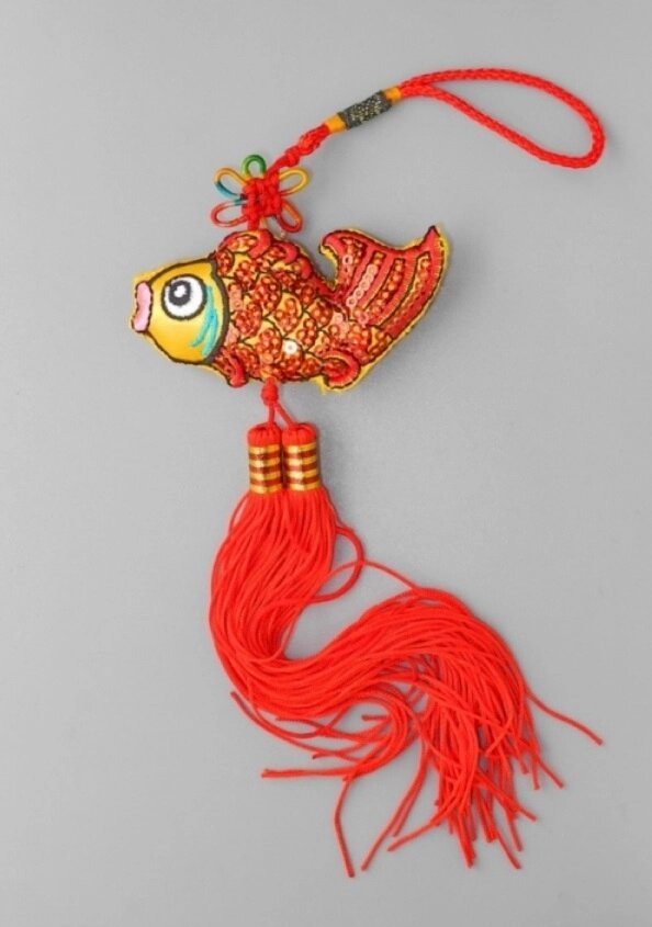 Подвеска Золотая Рыбка, ткань от компании Интернет-магазин "Арьяварта" - фото 1