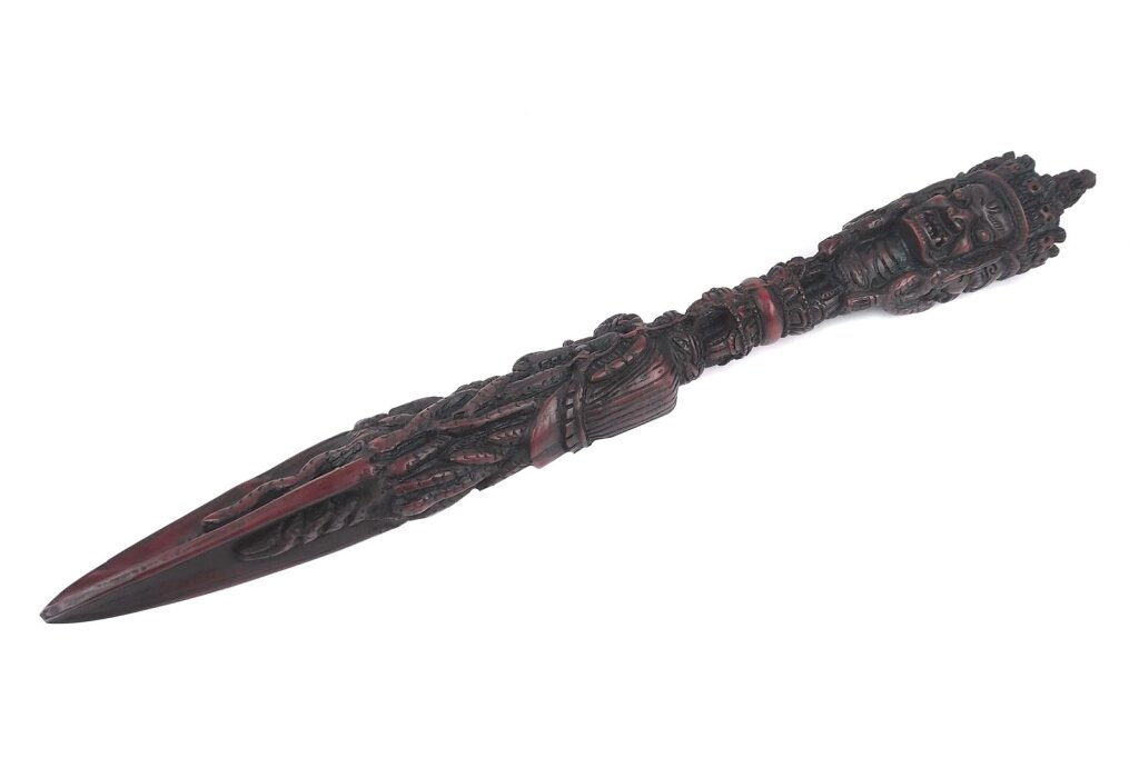 Ритуальный нож Пурба из керамики длиной 36 см от компании Интернет-магазин "Арьяварта" - фото 1