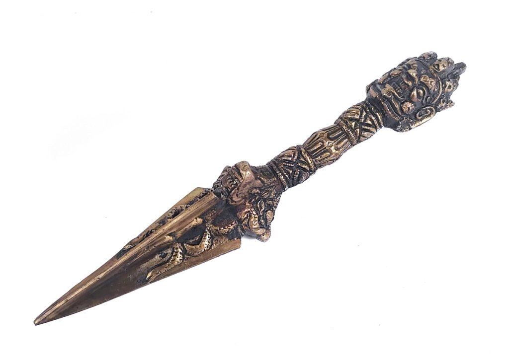 Ритуальный нож Пурба с защитником длиной 23 см от компании Интернет-магазин "Арьяварта" - фото 1