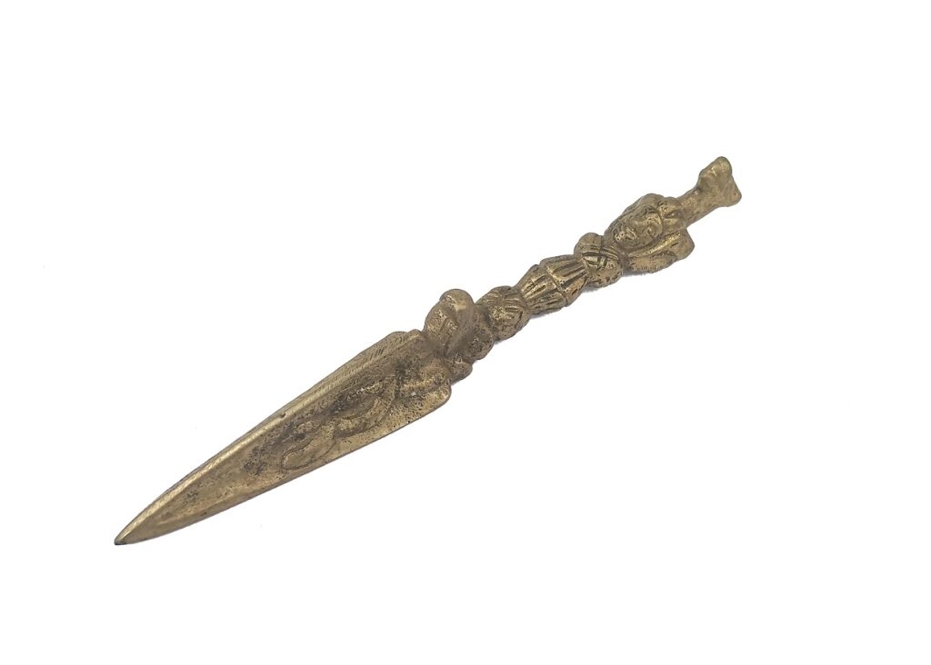 Ритуальный нож Пурба Три защитника Хаягрива длиной 13,5 см от компании Интернет-магазин "Арьяварта" - фото 1