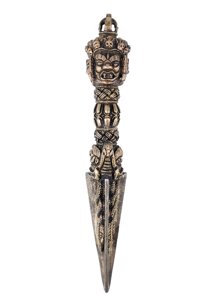 Ритуальный нож Пурба Три защитника и Хаягрива длиной 19 см со стальным лезвием