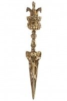 Ритуальный нож Пурба золотого цвета длиной 31 см от компании Интернет-магазин "Арьяварта" - фото 1