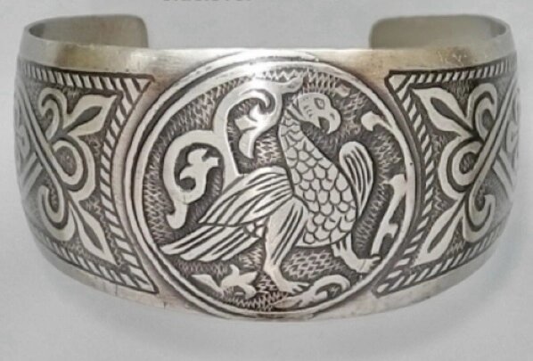 Славянский браслет из мельхиора «Орел», от компании Интернет-магазин "Арьяварта" - фото 1