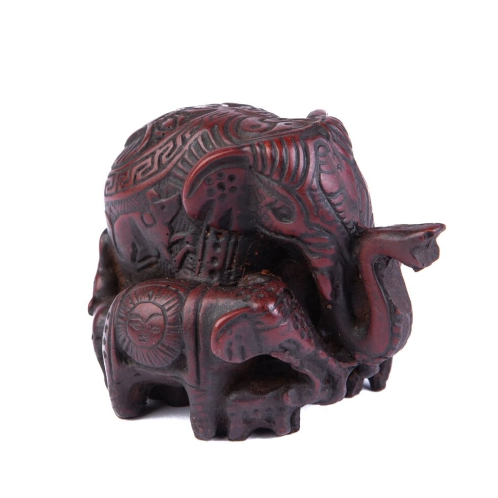 Сувенир из керамики 7 слонов 6 см от компании Интернет-магазин "Арьяварта" - фото 1