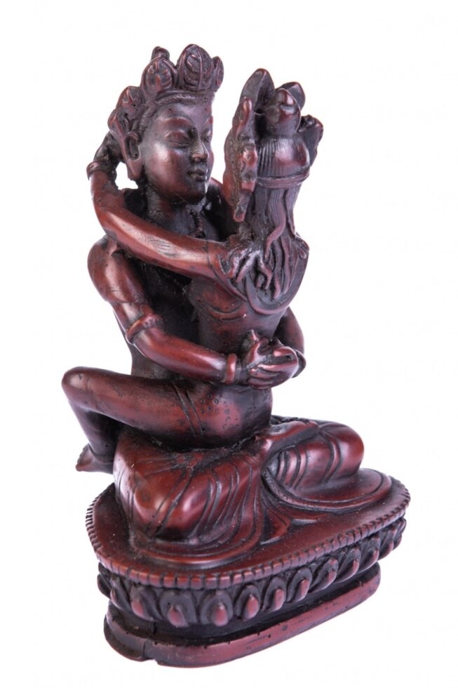 Сувенир из керамики Бодхисаттва Самантабхадра 15 см от компании Интернет-магазин "Арьяварта" - фото 1