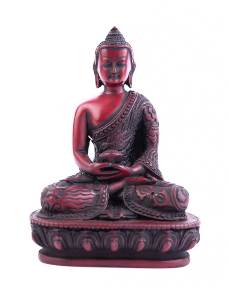 Сувенир из керамики Будда Амитабха 13 см украшен драконами ##от компании## Интернет-магазин "Арьяварта" - ##фото## 1