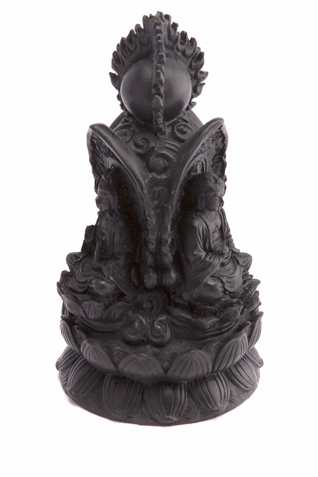 Сувенир из керамики Будды на лотосе 15 см от компании Интернет-магазин "Арьяварта" - фото 1