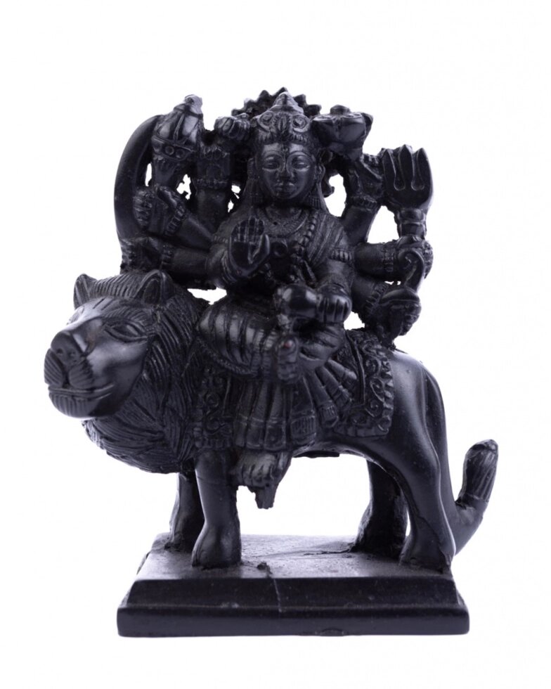 Сувенир из керамики Дурга на льве 10,5 см ##от компании## Интернет-магазин "Арьяварта" - ##фото## 1