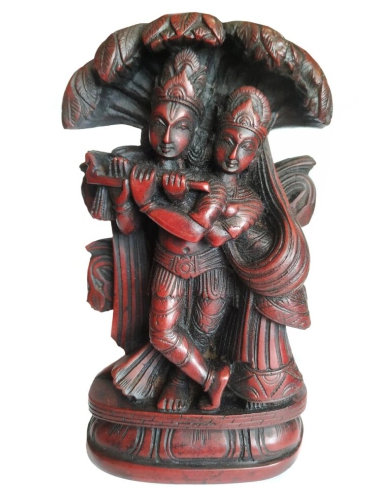 Сувенир из керамики Кришна и Радха 15 см от компании Интернет-магазин "Арьяварта" - фото 1