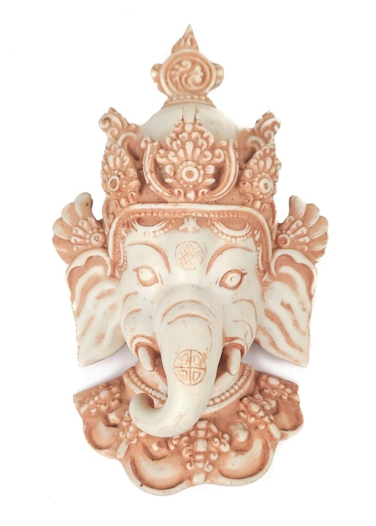 Сувенир из керамики маска Ганеша 16,5 см от компании Интернет-магазин "Арьяварта" - фото 1