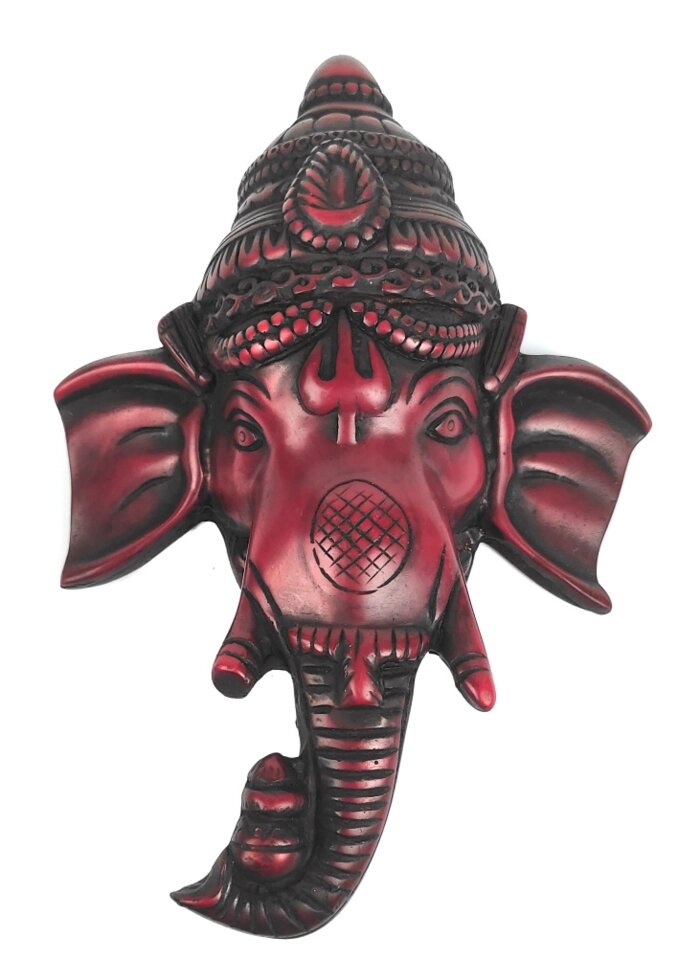 Сувенир из керамики маска Ганеша 18 см от компании Интернет-магазин "Арьяварта" - фото 1