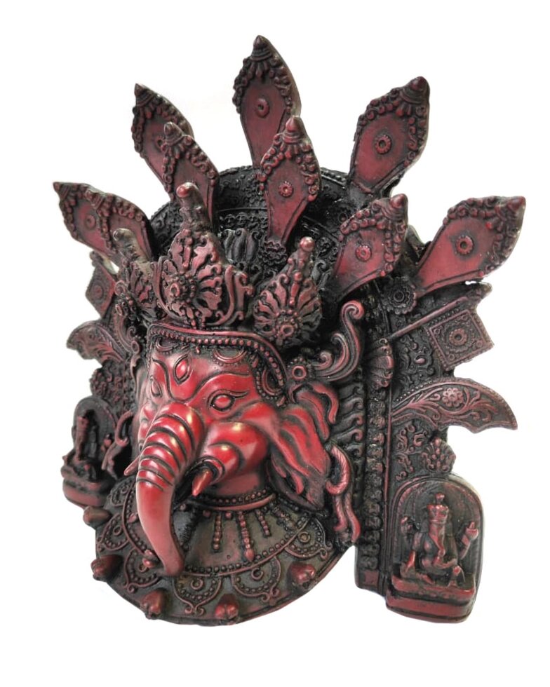 Сувенир из керамики маска Ганеша 22 см от компании Интернет-магазин "Арьяварта" - фото 1