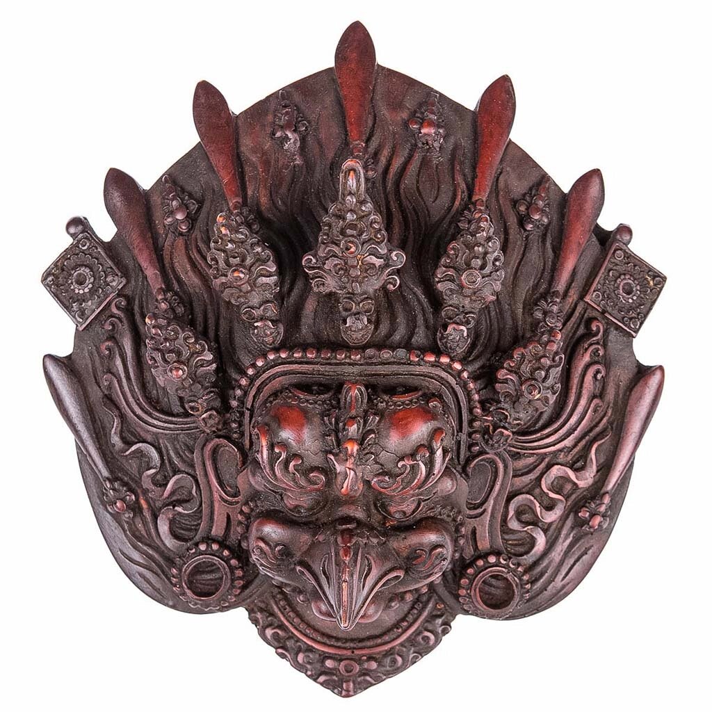 Сувенир из керамики маска Гаруда 14 см от компании Интернет-магазин "Арьяварта" - фото 1