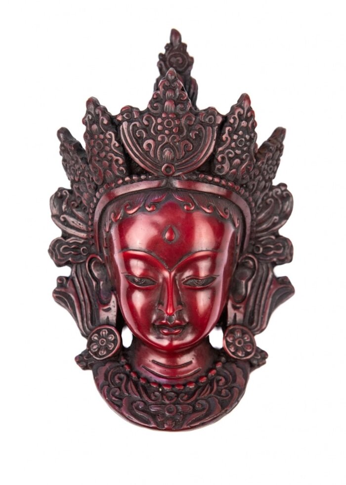 Сувенир из керамики маска Тара 20 см от компании Интернет-магазин "Арьяварта" - фото 1