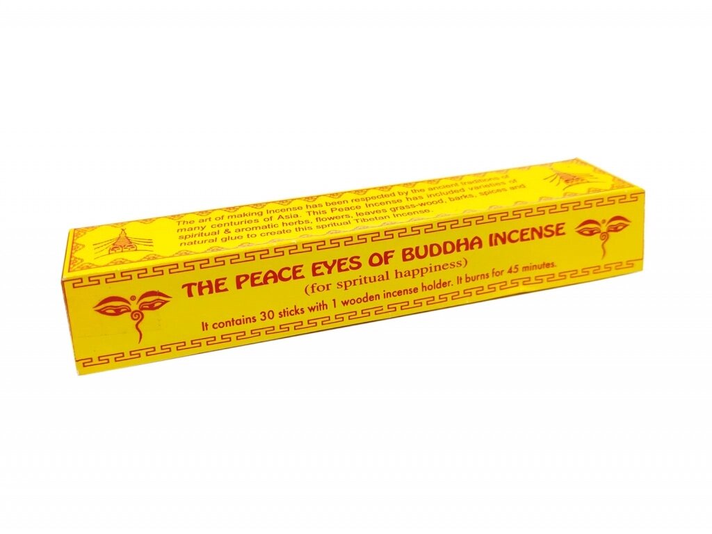 Тибетское благовоние Мирные глаза Будды (для духовного счастья) от компании Интернет-магазин "Арьяварта" - фото 1