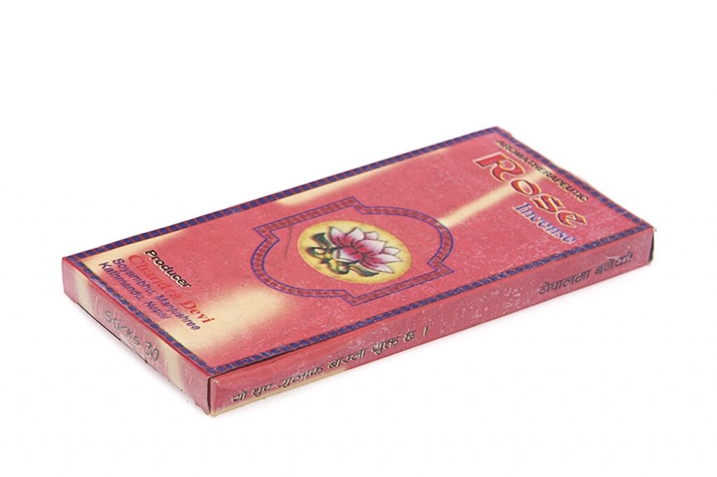 Тибетское благовоние Роза в плоской коробке от компании Интернет-магазин "Арьяварта" - фото 1