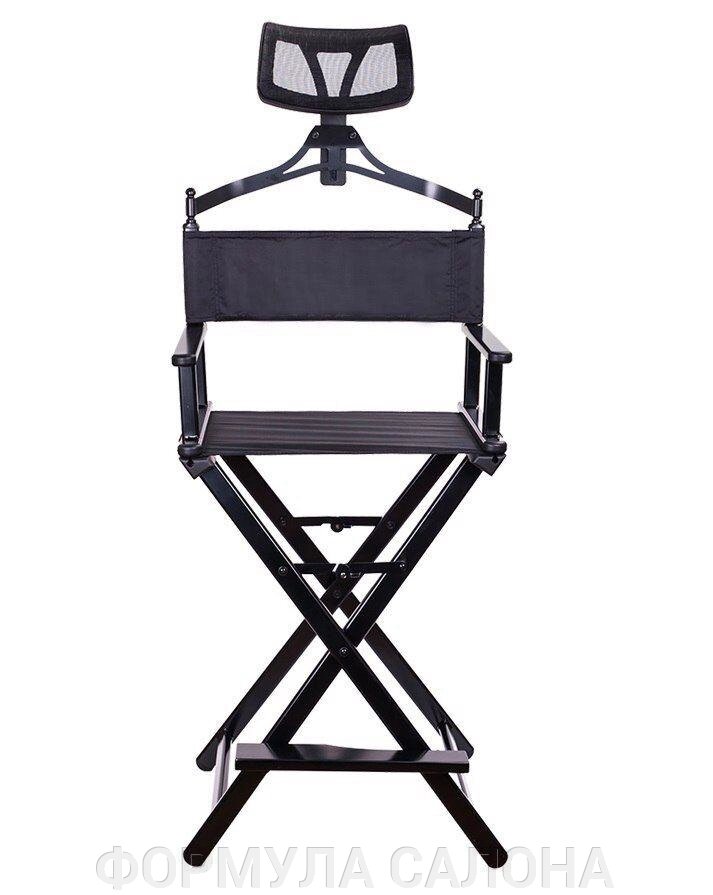 Алюминиевый стул визажиста-бровиста с подголовником от компании ФОРМУЛА САЛОНА - фото 1