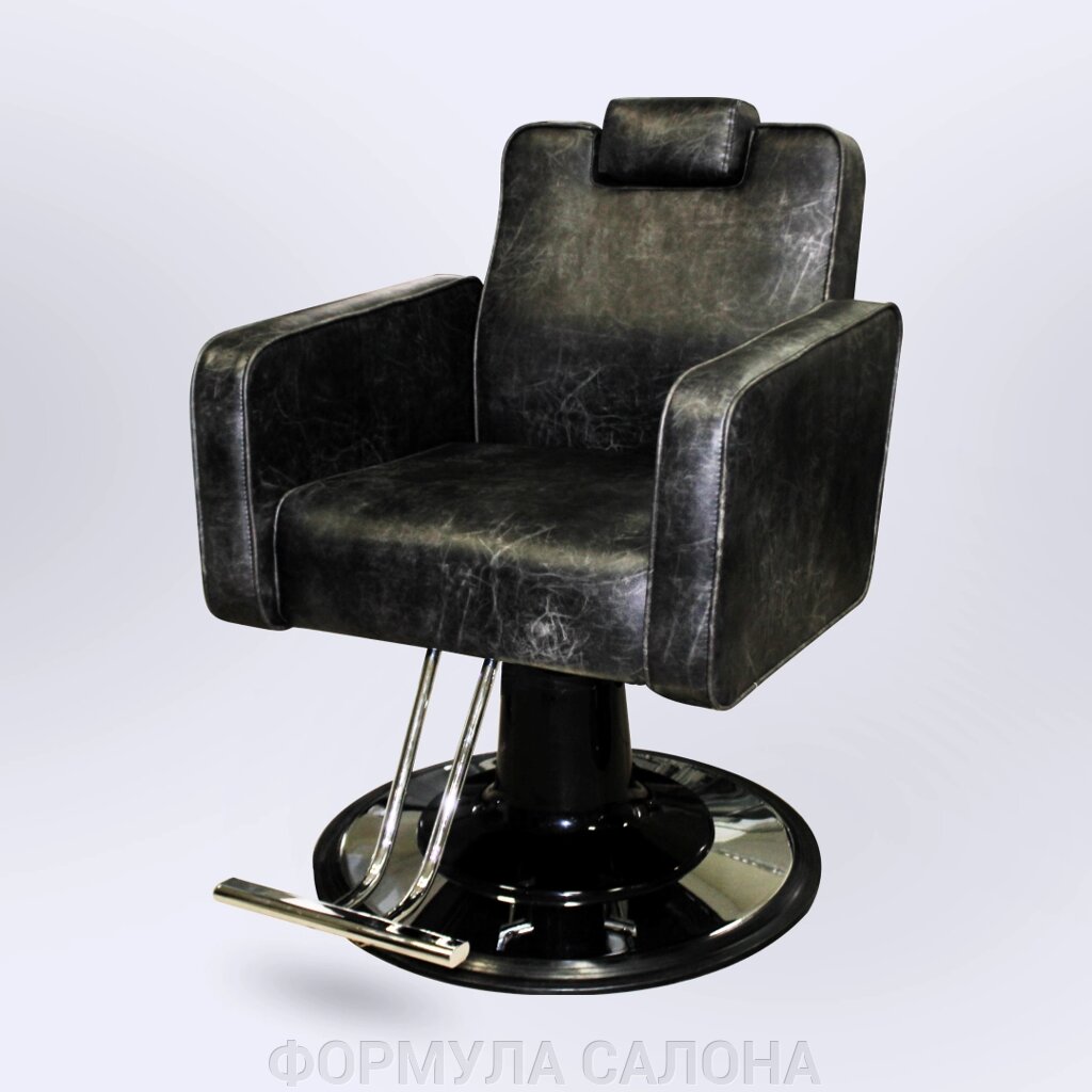 Кресло для барбершопа Боб с подставкой под ноги от компании ФОРМУЛА САЛОНА - фото 1