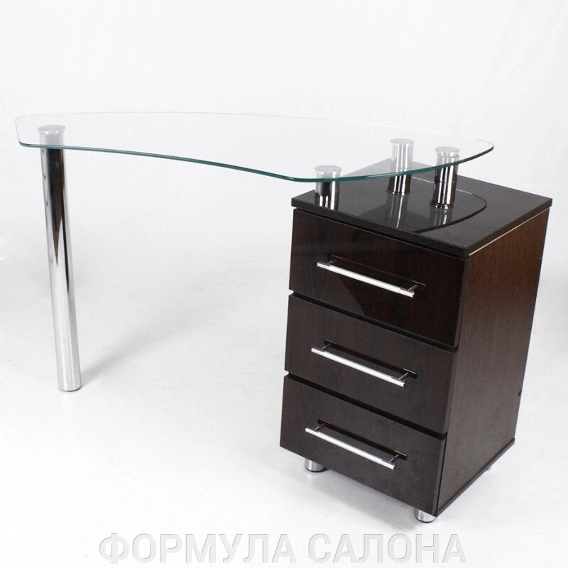 Маникюрный стол "Макс" со стеклянной столешницей     НОВИНКА от компании ФОРМУЛА САЛОНА - фото 1