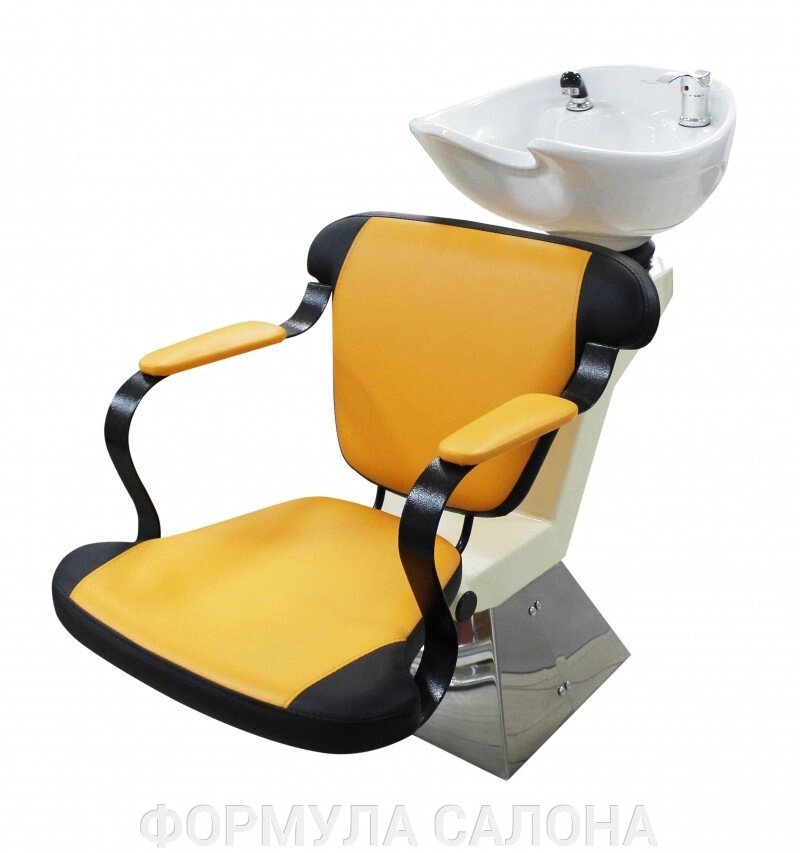 Мойка парикмахерская «Домино» с креслом «Тюльпан» (Эконом 011/018) от компании ФОРМУЛА САЛОНА - фото 1