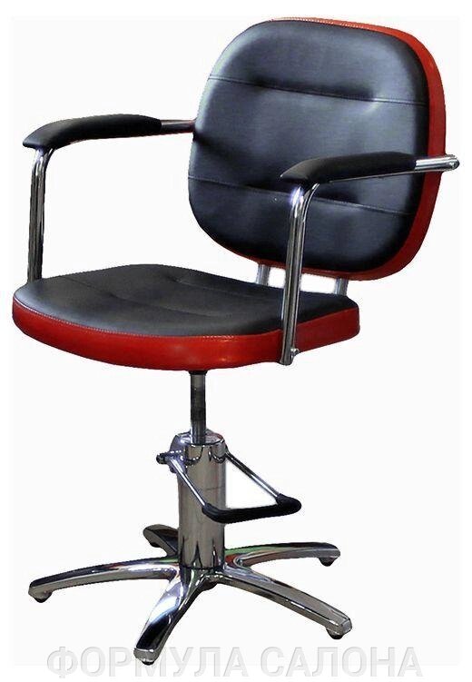 Парикмахерское кресло «Алекс» гидравлическое пятилучье хром от компании ФОРМУЛА САЛОНА - фото 1