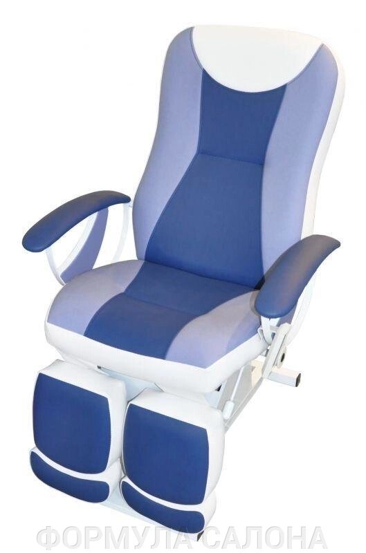 Педикюрное косметологическое кресло «Ирина» (электропривод, 2 мотора) (высота 550 - 850мм, спинка) от компании ФОРМУЛА САЛОНА - фото 1