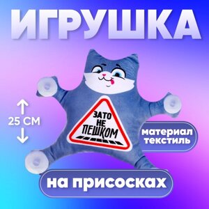 Автоигрушка «Зато не пешком», кот, на присосках